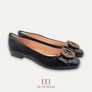 DEAR BLISS Ana Black Ballet Flats