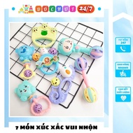 COMBO 7 Fun Animal-shaped DicePiece Stimulates Movement and Senses for babies