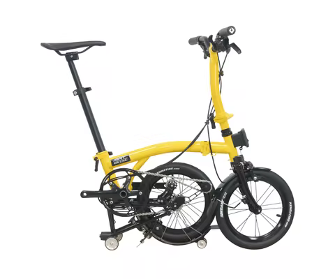 MINT BOB 3-14K 14Inch Triple Folding Bike/ Chromium-Molybdenum Steel, 3-Speed Mini Folding Bicycle