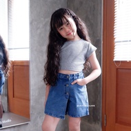 LILY AND CLARK Girls' Jeans Skirt in Dark Blue JC03