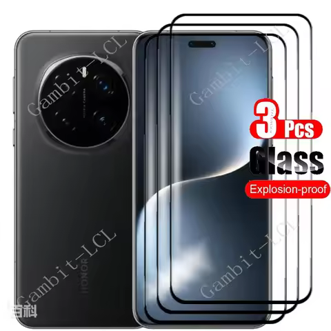 1-3PCS 3D Curved Full Tempered Glass For Honor Magic7 Pro Protective ON Magic7Pro 7Pro Magic 7 RSR S