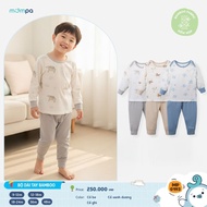 Mompa long-sleeved baby boy and girl outfit for 9 months - 4 years old Bamboo 0193