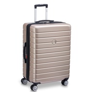 DELSEY Paris Jessica Hardside Expandable Luggage with Spinner Wheels (Rose Gold, Checked-Large 29-Inch)