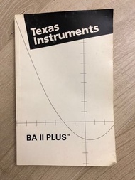 Texas Instruments BA II Plus Calculator Manual