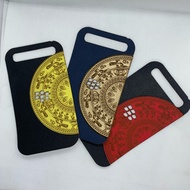 Engraved leather back sticker for Blackberry Q20 phone