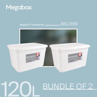 Megabox MG-699 120L Storage Box 120L (Bundle of 2)