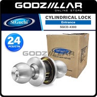 (24pcs) St Guchi Cylindrical Door Knob Lock Set SGCD 4300 Tombol Pintu Bilik Rumah Backset - 60MM