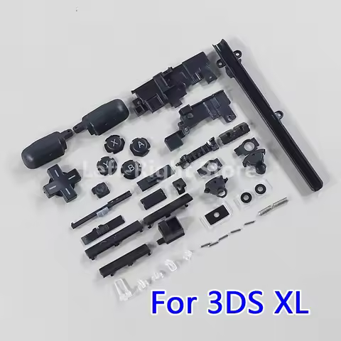 1set For Microsoft 3DS XL Game Console Full Set Buttons Kit Replacement For 3DS LL Buttons Black Col