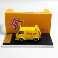 1: 64 2025 Foshan Exhibition-MK Yellow Fast Food Truck Simulation Alloy Car Model Finished Product C