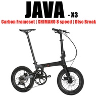 JAVA X3 carbon folding bike | foldable bike | folding bicycle |Foldable bicycle  | shimano 8 speed |