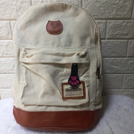 tas wanita anak second branded preloved ransel bagpack backpack kanvas