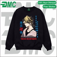 Sweater Anime Tokyo Revengers Kazutora Hanemiya Crewneck Jaket Anime