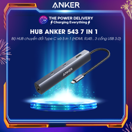 Bộ HUB chuyển đổi Type C Anker 533 PowerExpand+ 5 in 1 A8338 HDMI RJ45 USB 3.0*3