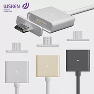 WSKEN鋁合金 磁吸充電線 Micro USB接頭 三星 SAMSUNG LG 小米 華為 磁吸線 磁力充電線 傳輸線銀色