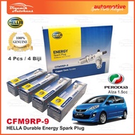 Perodua Alza 1.5cc 3SZVE Year 2009 To 2022 Car Engine Spark Plug Hella Energy Durable CFM9RP9 (4pcs)