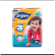 DRYPERS DRYPANTS SAIZ L (9-14kg) 48pcs