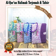 Quran Halimah A5, Quran A5 Medium Translation, Quran Tajwid, Quran Usmani, Quran Wanita A5