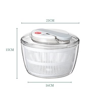 LMETJMA 3L Lớn Salad Spinner Có Nắp Đậy Một Tay Dễ Dàng Bấm Nhựa Thân Thiện Với Môi Trường Salad Máy