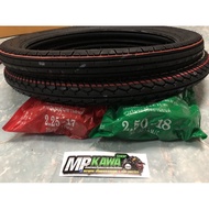 Irc Rubber Straight Pattern 225-17 Maxing Tire 250-18 With Inner Tube Irc17-18 Complete Set In The P