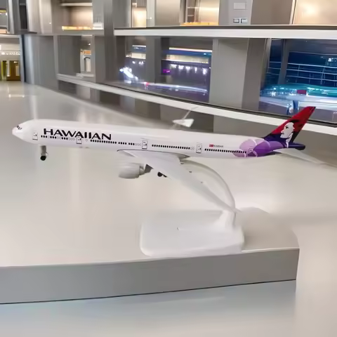 20CM Hawaiian B777 Airlines B777 Decoration Living Airplane Model Plane 20cm Aircraft Alloy Diecast 