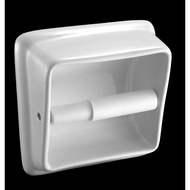 Claytan Toilet Roll Holder C/W Plastic Roller&Soap Holder