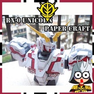 GUNDAM UNICRON RX0 HEAD BUST PAPER CRAFT DIY MODEL KITS