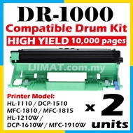 2x Compatible Drum Brother DR1000 DR-1000 For HL-1110 HL1110 HL 1110 DCP-1510 DCP1510 DCP 1510 MFC-1