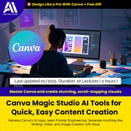 Canva Video Course - Canva Magic Studio AI Tools for Quick, Easy Content Creation | Learn Canva 2025