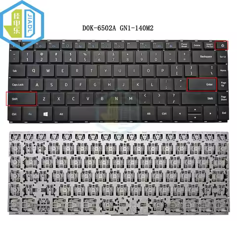 New US English laptop keyboard D0K-6502A GN1-140M2 DOK-6502A Laptop keyboard Replacement No Backligh