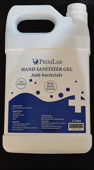 Hand Sanitizer - 75% Isopropyl Alcohol (Fragrance Free) ( Gel) 5 Litre