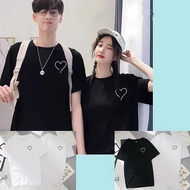 Couple shirt for men and women, bag shirt to wear with your lover printed with a small black and whi
