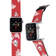 SANRIO-Apple Watch-皮革錶帶-紅心MY MELODY