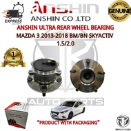 #ANSHIN#JAPAN REAR WHEEL BEARING MAZDA 3 2013-2018 BM/BN SKYACTIV 1.5/2.0 (AB-B45A-26-15X)