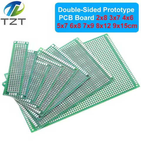 2x8 3x7 4x6 5x7 6x8 7x9 8x12 9x15 cm Double Side Prototype Diy Universal Circuit Board Protoboard Fo