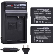 2X DMW-BLC12 DMW-BLC12E DMW-BLC12PP Battery + Charger Kits for Panasonic Lumix DMC-FZ200, DMC-FZ1000