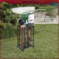 [SONONIA] Garden Tool Organizer Mop Broom Holder Tool Shelf for Outside Home Yard