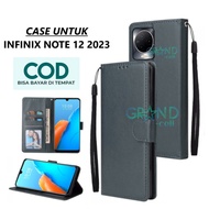 case hp for INFINIX NOTE 12 2023 Premium flip wallet Flip case Magnet Casing flip cover dompet handphone
