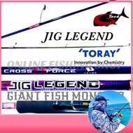GTECH 2021 Jig Legend Light Jigging Spinning Rod, Butt Joint