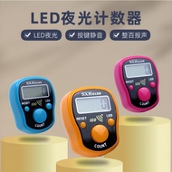 tasbih kayu tasbih digital cincin New Luminous Finger Counter with Sound Elderly Counter Finger Ring