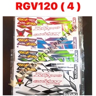 SUZUKI RGV STICKER (4) // RG SPORT SPORTS DREAM RGV120 RGV 120 BODY COVER SET STICKER STIKER STRIPE RGV BODY STRIKE