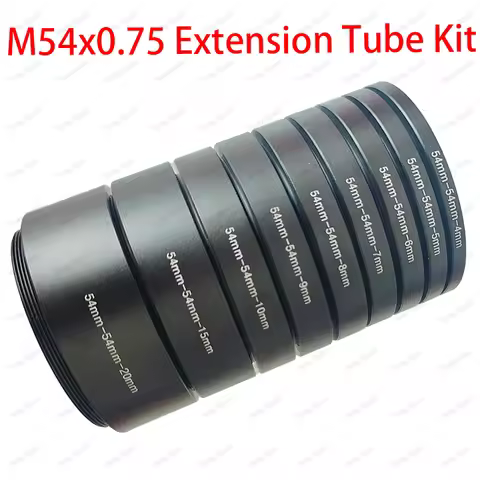 M54x0.75 Metal Focal Length Extension Tube Kits 4/5/6/7/8/9/10/11/12/15/20/25/30mm For Astronomical 