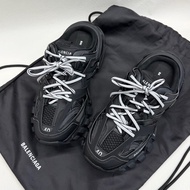 Balenciaga巴黎世家 Track 包頭厚底男款黑白 半拖 40碼