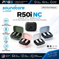 PreMium❄︎〚Sound-Core〛❄︎ R50i NC True Wireless Earbuds 10mm Drivers with Big Bass, Bluetooth 5.3, 45H