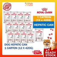 Royal Canin Vet Care Canine Hepatic Wet Can Dog Food 420g x 12 (1 Tray)