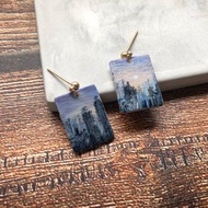 嘉頓山上原創手繪耳環-小