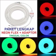15m - 65m LED NEON FLEX PACKAGE COMPLETE LIGHTS AND SOCKETS JUST PLUG IN, DIRECTLY ON
