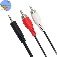 Homestore 1.2m 3.9 Feet 3.5mm Plug Ja to 2RCA Male Audio Cable Splitter Phone to Speaker SG