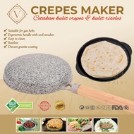 Crepe Maker Mold Kwalik Pan Pan for Risol Skin, Omelette Cake, Crepes, Bonus Dough Bowl ||