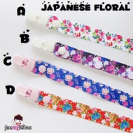 Multipurpose Toy clip / Pacifier clip / Teether Holder Clip - Japanese Floral