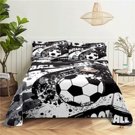 Football 0.9/1.2/1.5/1.8/2.0m Digital Printing Polyester Bed Flat Sheet With Pillowcase Print Beddin